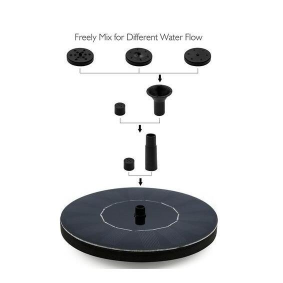 Solar Water Mercury Garden Miniature Floating Fountain - Gardening Land