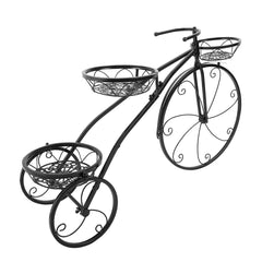 Tricycle Plant Stand Flower Pot Cart Holder Ideal For Home Garden And Patio - Gardening Land