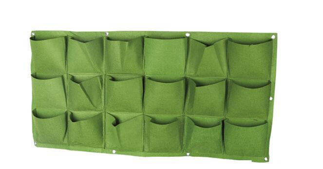 Wall Mount Hanging Planting Bags Home Supplies Multi Pockets DIY Grow Bag Planter Vertical Growing Vegetable Living Garden Bag - Gardening Land