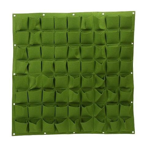 Wall Mount Hanging Planting Bags Home Supplies Multi Pockets DIY Grow Bag Planter Vertical Growing Vegetable Living Garden Bag - Gardening Land
