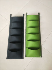 Wall Mount Hanging Planting Bags Home Supplies Multi Pockets DIY Grow Bag Planter Vertical Growing Vegetable Living Garden Bag - Gardening Land