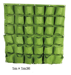 Wall Mount Hanging Planting Bags Home Supplies Multi Pockets DIY Grow Bag Planter Vertical Growing Vegetable Living Garden Bag - Gardening Land