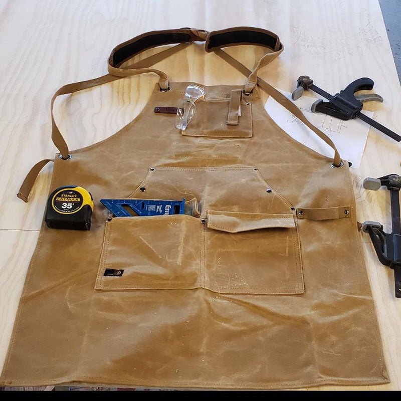 Waxed Canvas Garden Tool Apron - Gardening Land